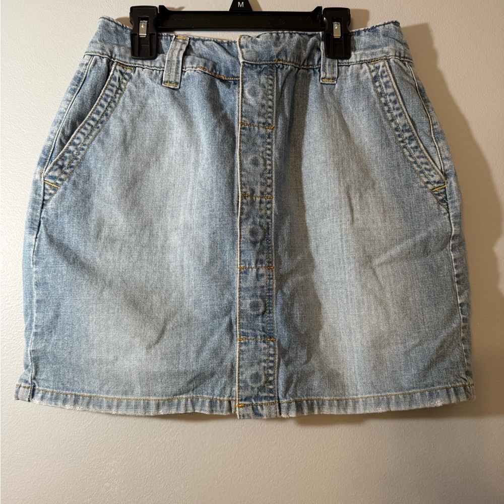 Tommy Hilfiger Light Blue Denim Mini Skirt
